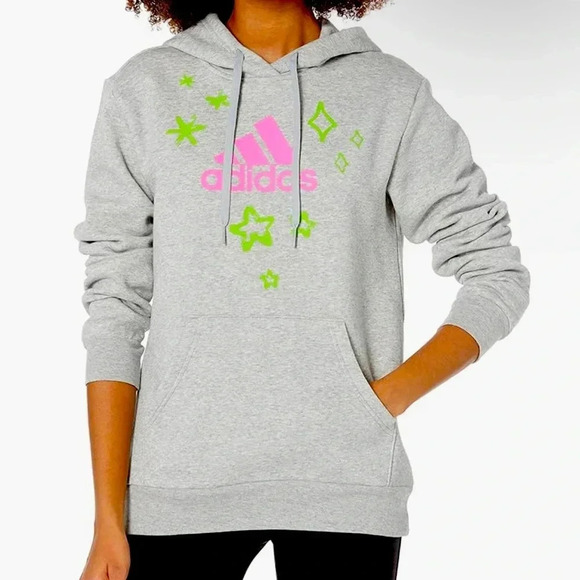 Adidas Women's On The Run Graphic Hoodie - Picture 1 of 5